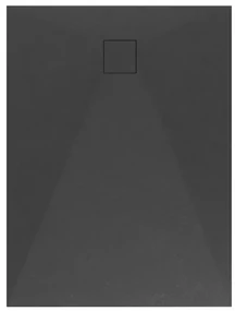 Erga Oldaf, SMC obdĺžniková sprchová vanička 120 x 90 cm, čierna matná, ERG-GMA-OL-90120BK