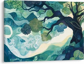 Obraz – Zelená koruna stromu života (70x50 cm)