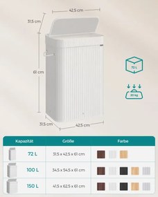 Kôš na bielizeň 72L LCB061W01