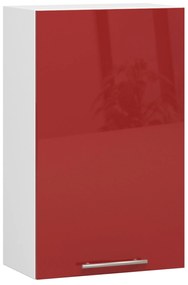Horná kuchynská skrinka Ozara W50 H720 (biela + červený lesk). Vlastná spoľahlivá doprava až k Vám domov. 1071193