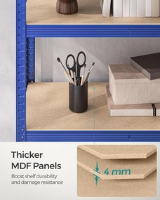 Policové regály 2 ks 180 x 90 x 40 cm SONGMICS - GLR042Q01