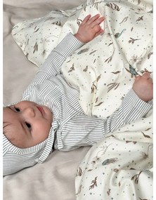 Svetložltá detská obliečka do postieľky z Bio bavlny 70x100 cm Sea Garden – Cam Cam Copenhagen