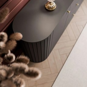 KOMODA 2D3 LANDRY 3 ČIERNA 190 cm