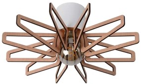 Lucide 77184/45/31 - Stropné svietidlo ZIDANE 1xE27/15W/230V biela/hnedá