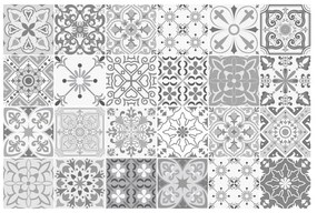 Sada 24 dekoratívnych samolepiek na stenu Ambiance Gythio, 10 × 10 cm