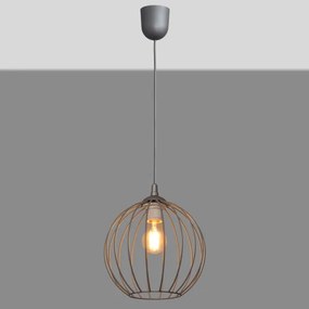 Luster na lanku MERCURE 1xE27/15W/230V šedá