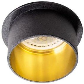 KANLUX Stropné bodové vstavané osvetlenie KALO S, 68mm, okrúhle, čiernozlaté