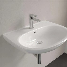 VILLEROY &amp; BOCH O.novo závesné umývadlo s otvorom, s prepadom, 650 x 480 mm, biela alpská, 4A406501