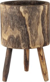 XXXLutz KVETINÁČ drevo, 22/34/22 cm - Kvety & kvetináče - 001131023002