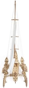 Ugears - 3D drevené mechanické puzzle Plachetnica Merihobus trimarán