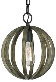 Elstead FE-ALLIER-P-WW - Luster na reťazi ALLIER 1xE27/60W/230V dub