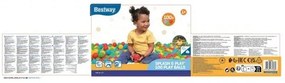 Bestway 100 plastových míčkov v taške na zips,priemer 5,85 cm
