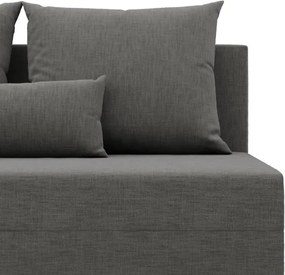 Rohová rozkladacia sedačka FERMO Lux tmavosivá