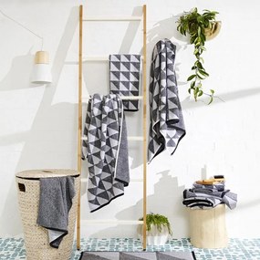 Rea - Tutumi, Vysoký bambusový rebríkový policový systém 186cm, hnedá, HOM-03693