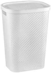 Biely plastový kôš na bielizeň 60 l Infinity – Curver