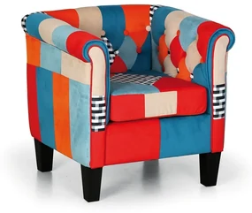Kreslo Patchwork BUTTON