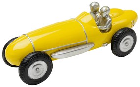 Racing Car dekorácia žltá 9 cm