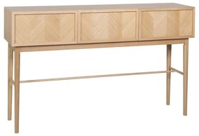Konzolový stolík v dekore duba v prírodnej farbe 38x150 cm Herringbone – Hübsch