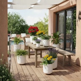 Plastový květináč na nožičkách Terra 21x19,3 cm - výber z 6 prevedení