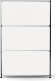 Kovová komoda »CN3« s 2 výklopnými priečinkami a 2 zásuvkami, biela