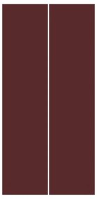 Súprava posuvnej záclony - Burgundy -2 panely