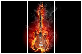 Horiace gitara - obraz