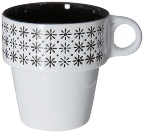 Keramický hrnček so stojanom Ethnik 260 ml sada 6ks