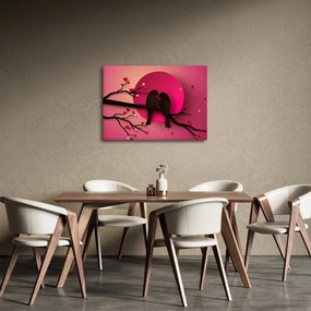Obraz - Zamilované vtáčiky (70x50 cm)