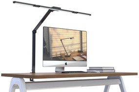 Stolná LED lampa CLARIO, svorka, diaľkové ovládanie