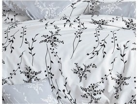 Bavlnená obliečka Blumen Sivá