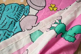 Bavlnené obliečky do postieľky OVEČKY krémové Rozmer obliečky: 45 x 65 cm | 90 x 135 cm