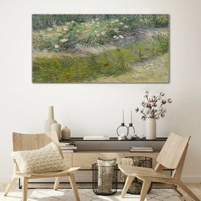 Skleneny obraz Abstrakcie lesné trávy