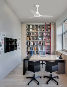 Stropný ventilátor Samoa 12.2 biele s diaľkovým ovládaním