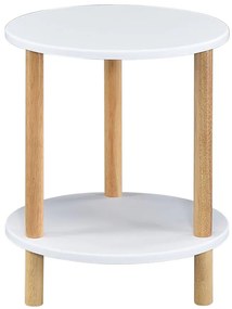 Konferenčný Stolík Gc7405 35x35x43 Biela/Prirodzené