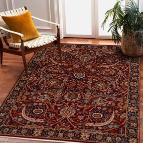 Koberec KESHAN, strapce 6650/53578 terakota / béžový