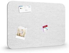 Akustický panel na stenu 120 x 80 cm, okrúhle rohy, biela