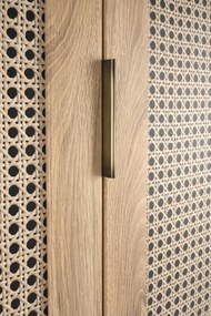 Šatní skříň Borneo K 80 cm dub artisan/černá