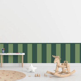 60x100cm Obdĺžnik - Zelená farba - textilná nálepka na stenu Farba: Kombinácia, Veľkosť: 60 cm