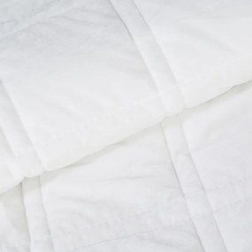 Dekorstudio Luxusný zamatový prehoz na posteľ KRISTIN2 v bielej farbe Rozmer prehozu (šírka x dĺžka): 220x240cm