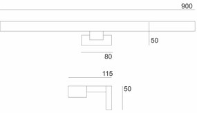 Brilagi-LED Kúpeľňové osvetlenie zrkadla WOODY MIRROR LED/15W/230V IP44 dub/chróm