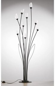 Jupiter 2058 - Stojacia lampa GLORIOSA 9xG9/14W/230V čierna