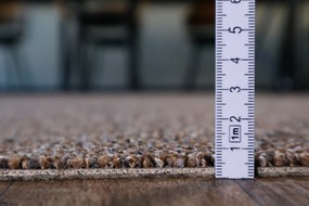 AladinWorld Expres, Metrážny koberec Bohemia hnedý, na mieru, šíře 4m, hnedá, filc, chodba / predsieň