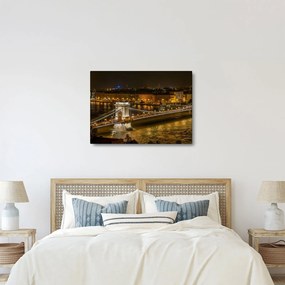 Obraz nočného mesta (70x50 cm)