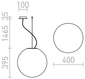 RED - Design Rendl - R10479 - Luster na lanku LUNEA 1xE27/70W/230V