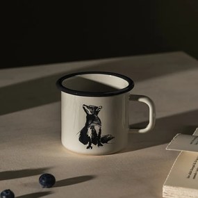 Hrnček Fox 0,37l, smalt / béžový