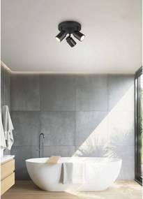 Matne čierne kovové bodové svietidlo Angelo - Trio