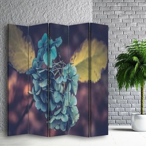 Ozdobný paraván Rostliny Příroda - 180x170 cm, päťdielny, obojstranný paraván 360°