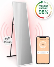 Klarstein La Palma 900 smart, infračervený ohrievač, 40 x 160 cm, 900 W, zrkadlový stojan