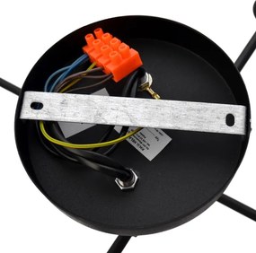 LED Prisadený luster CAMBRIDGE 4xE27/8W/230V čierna