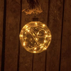 Nexos 75906 Svetelná LED guľa na lane - 20 LED, teple biela